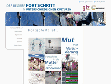 Tablet Screenshot of fortschritt-weltweit.de